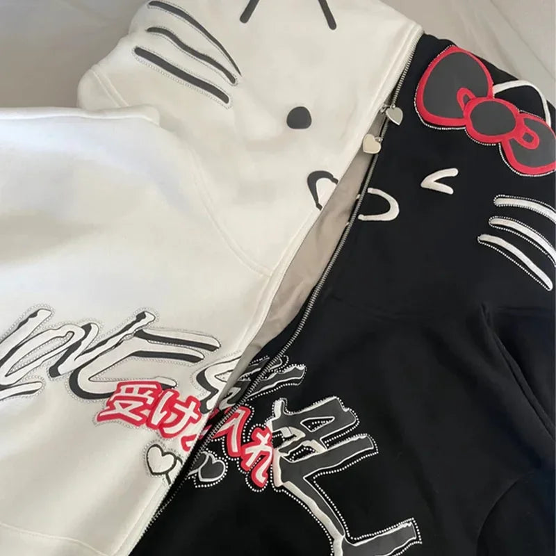 Cinnawrld ジップアップパーカー