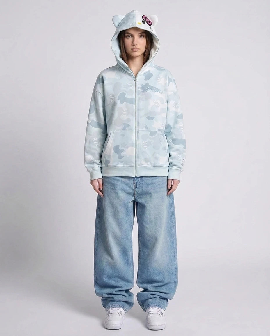 Y2k Cinnawrld Sweater (BLUE)
