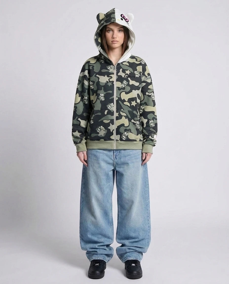 Y2K CINNAWRLD SWEATER (GREEN)