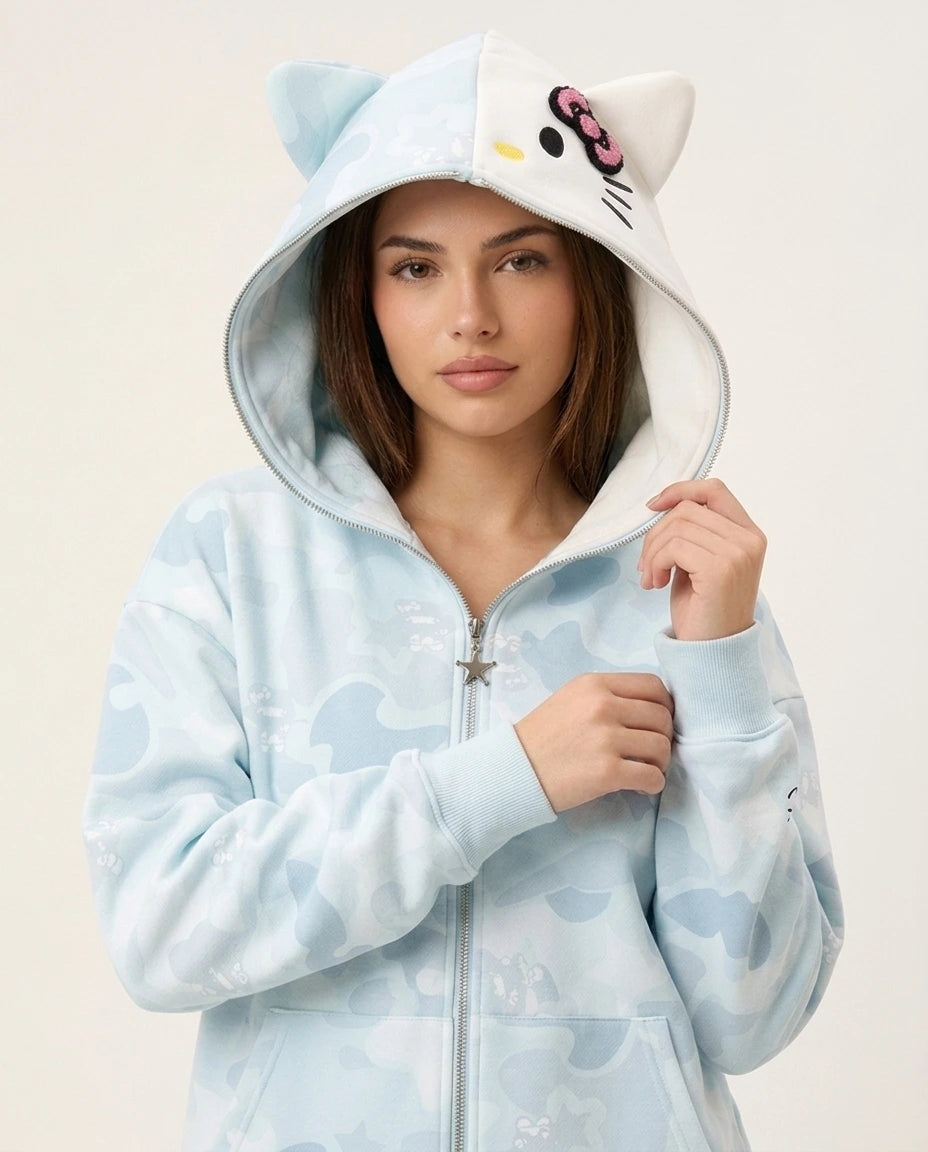 Y2k Cinnawrld Sweater (BLUE)