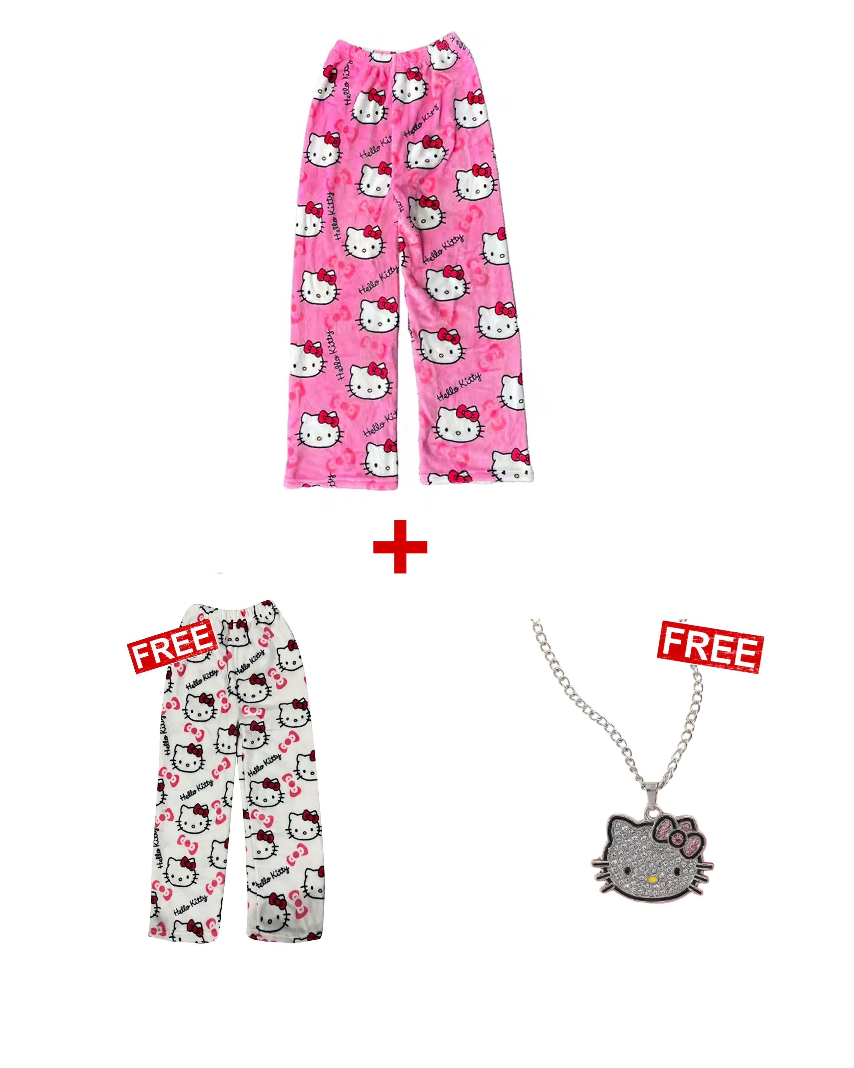 PINK PAJAMA + FREE WHITE PAJAMA + FREE CHAIN